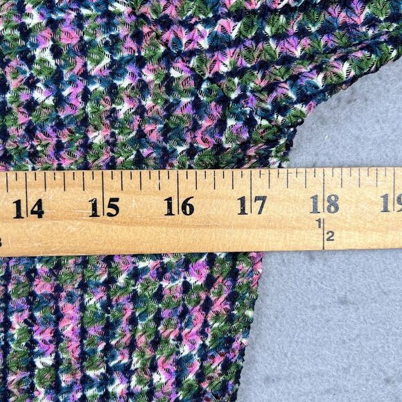 Paola Poggi Italy Knit Jacket Women’s 34 Multicolor Long Sleeve Round Neck - Picture 10 of 16